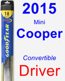 Driver Wiper Blade for 2015 Mini Cooper - Hybrid