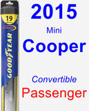 Passenger Wiper Blade for 2015 Mini Cooper - Hybrid