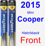 Front Wiper Blade Pack for 2015 Mini Cooper - Hybrid