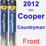 Front Wiper Blade Pack for 2012 Mini Cooper Countryman - Hybrid