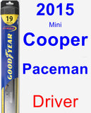 Driver Wiper Blade for 2015 Mini Cooper Paceman - Hybrid