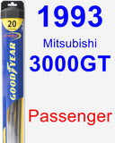 Passenger Wiper Blade for 1993 Mitsubishi 3000GT - Hybrid