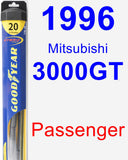 Passenger Wiper Blade for 1996 Mitsubishi 3000GT - Hybrid