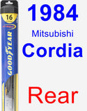 Rear Wiper Blade for 1984 Mitsubishi Cordia - Hybrid