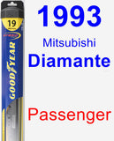 Passenger Wiper Blade for 1993 Mitsubishi Diamante - Hybrid