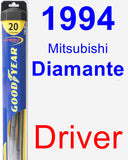 Driver Wiper Blade for 1994 Mitsubishi Diamante - Hybrid