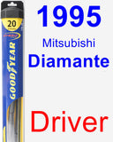 Driver Wiper Blade for 1995 Mitsubishi Diamante - Hybrid