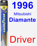 Driver Wiper Blade for 1996 Mitsubishi Diamante - Hybrid