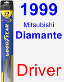 Driver Wiper Blade for 1999 Mitsubishi Diamante - Hybrid