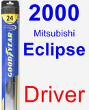 Driver Wiper Blade for 2000 Mitsubishi Eclipse - Hybrid