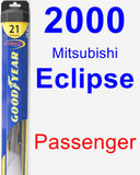 Passenger Wiper Blade for 2000 Mitsubishi Eclipse - Hybrid
