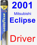 Driver Wiper Blade for 2001 Mitsubishi Eclipse - Hybrid