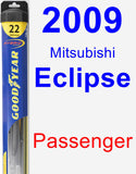 Passenger Wiper Blade for 2009 Mitsubishi Eclipse - Hybrid