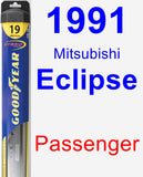 Passenger Wiper Blade for 1991 Mitsubishi Eclipse - Hybrid