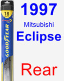 Rear Wiper Blade for 1997 Mitsubishi Eclipse - Hybrid