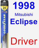 Driver Wiper Blade for 1998 Mitsubishi Eclipse - Hybrid