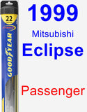 Passenger Wiper Blade for 1999 Mitsubishi Eclipse - Hybrid