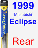 Rear Wiper Blade for 1999 Mitsubishi Eclipse - Hybrid