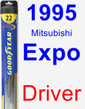 Driver Wiper Blade for 1995 Mitsubishi Expo - Hybrid