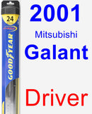 Driver Wiper Blade for 2001 Mitsubishi Galant - Hybrid