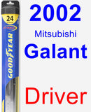 Driver Wiper Blade for 2002 Mitsubishi Galant - Hybrid