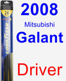 Driver Wiper Blade for 2008 Mitsubishi Galant - Hybrid