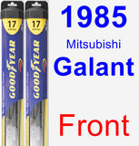 Front Wiper Blade Pack for 1985 Mitsubishi Galant - Hybrid