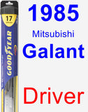 Driver Wiper Blade for 1985 Mitsubishi Galant - Hybrid