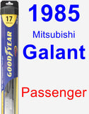 Passenger Wiper Blade for 1985 Mitsubishi Galant - Hybrid