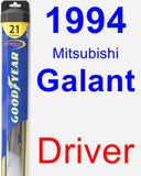 Driver Wiper Blade for 1994 Mitsubishi Galant - Hybrid