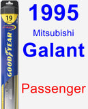 Passenger Wiper Blade for 1995 Mitsubishi Galant - Hybrid