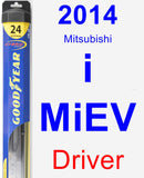 Driver Wiper Blade for 2014 Mitsubishi i-MiEV - Hybrid