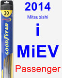 Passenger Wiper Blade for 2014 Mitsubishi i-MiEV - Hybrid