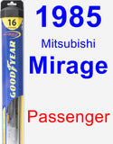 Passenger Wiper Blade for 1985 Mitsubishi Mirage - Hybrid