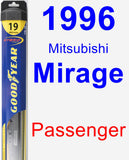 Passenger Wiper Blade for 1996 Mitsubishi Mirage - Hybrid