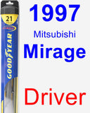 Driver Wiper Blade for 1997 Mitsubishi Mirage - Hybrid