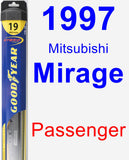 Passenger Wiper Blade for 1997 Mitsubishi Mirage - Hybrid