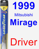 Driver Wiper Blade for 1999 Mitsubishi Mirage - Hybrid