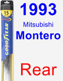 Rear Wiper Blade for 1993 Mitsubishi Montero - Hybrid