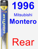 Rear Wiper Blade for 1996 Mitsubishi Montero - Hybrid