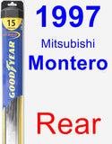 Rear Wiper Blade for 1997 Mitsubishi Montero - Hybrid