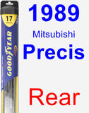 Rear Wiper Blade for 1989 Mitsubishi Precis - Hybrid