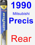 Rear Wiper Blade for 1990 Mitsubishi Precis - Hybrid