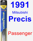 Passenger Wiper Blade for 1991 Mitsubishi Precis - Hybrid