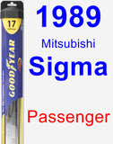 Passenger Wiper Blade for 1989 Mitsubishi Sigma - Hybrid