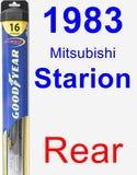 Rear Wiper Blade for 1983 Mitsubishi Starion - Hybrid