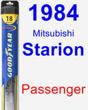 Passenger Wiper Blade for 1984 Mitsubishi Starion - Hybrid