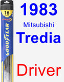 Driver Wiper Blade for 1983 Mitsubishi Tredia - Hybrid