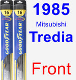 Front Wiper Blade Pack for 1985 Mitsubishi Tredia - Hybrid