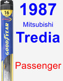 Passenger Wiper Blade for 1987 Mitsubishi Tredia - Hybrid